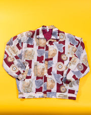 Vintage 80s Fuda International Silk Windbreaker Jacket