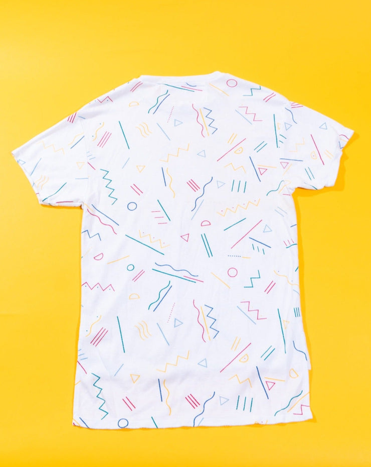 Vintage 80s Back to Back Geometric Shapes T-Shirt