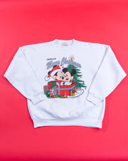 Vintage 90s Disney Mickey and Minnie California Merry Christmas Crewneck Sweater