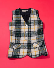 Vintage 70s Harville Cobb Plaid Vest