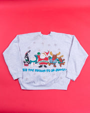 Vintage 90s Tis The Season To Be Jolly Crewneck Sweater