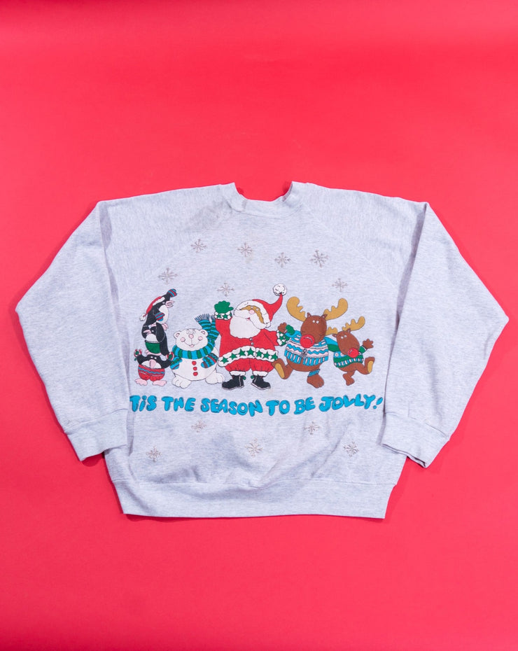 Vintage 90s Tis The Season To Be Jolly Crewneck Sweater