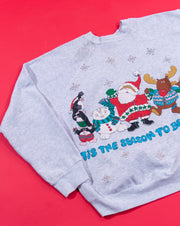 Vintage 90s Tis The Season To Be Jolly Crewneck Sweater