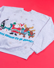 Vintage 90s Tis The Season To Be Jolly Crewneck Sweater
