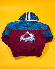 Vintage 90s NHL Colorado Avalanche Starter Puffer Jacket g