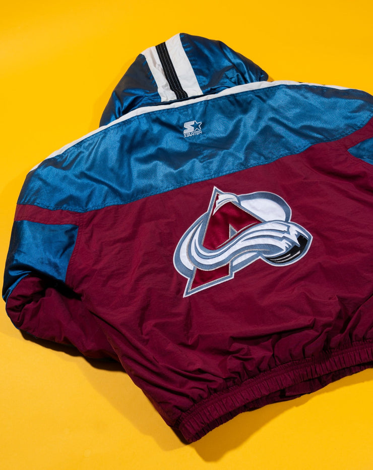 Vintage 90s NHL Colorado Avalanche Starter Puffer Jacket g