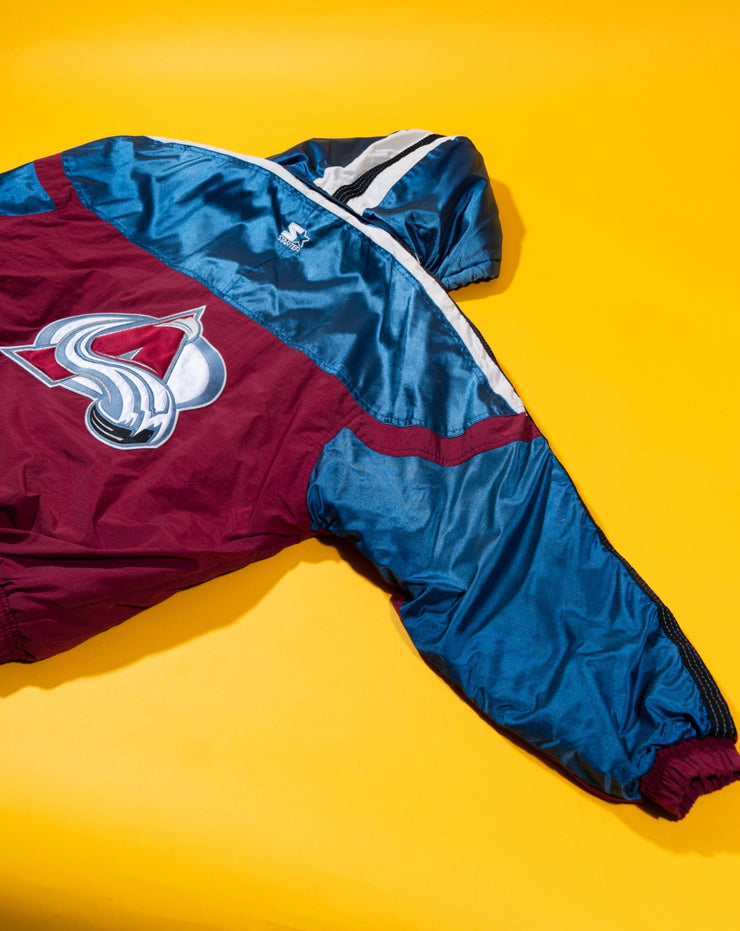 Vintage 90s NHL Colorado Avalanche Starter Puffer Jacket