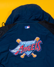 Vintage 90s MLB Starter Los Angeles Anaheim Angels 1/4 Zip Puffer Pullover