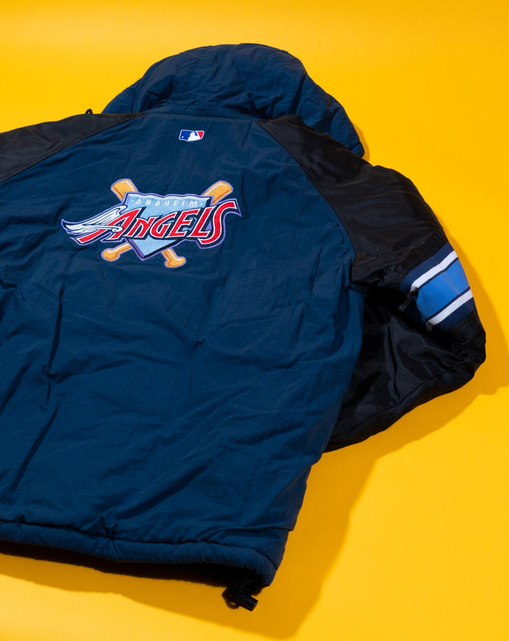 Vintage 90s MLB Starter Los Angeles Anaheim Angels 1/4 Zip Puffer Pullover