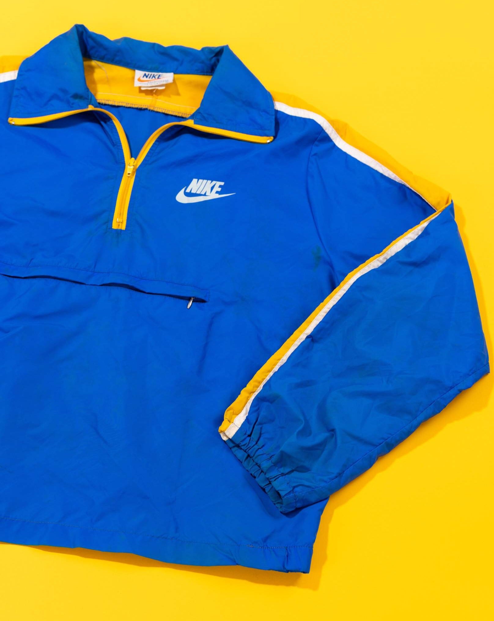 Vintage 70s Nike Sportswear 1 4 Zip Windbreaker Jacket Retro Candy World