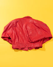 Vintage 80s Comint Red Blazer Bomber Jacket