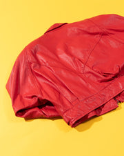 Vintage 80s Comint Red Blazer Bomber Jacket
