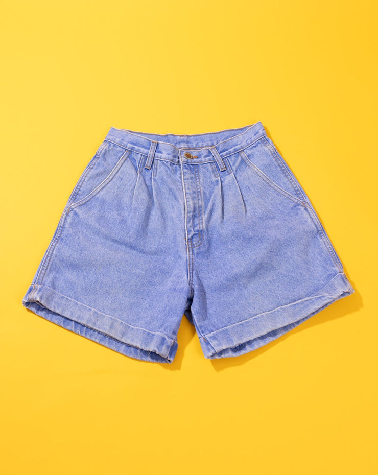 Vintage 80s Bill Blass High Waisted Denim Shorts
