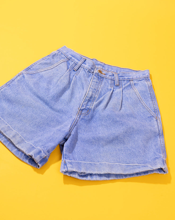 Vintage 80s Bill Blass High Waisted Denim Shorts