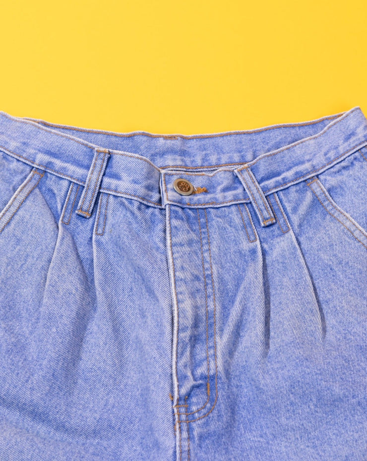 Vintage 80s Bill Blass High Waisted Denim Shorts