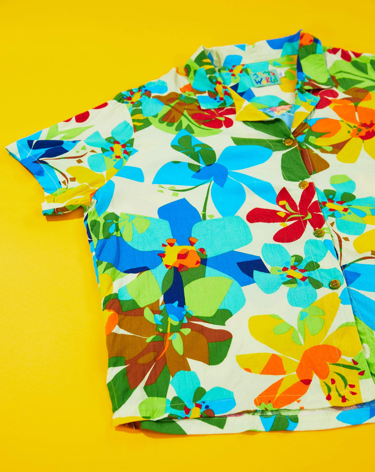 Vintage 80s Jams World Hawaiian Button Up