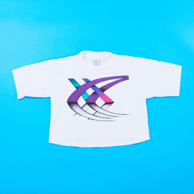 Vintage 80s Asics Crop Top