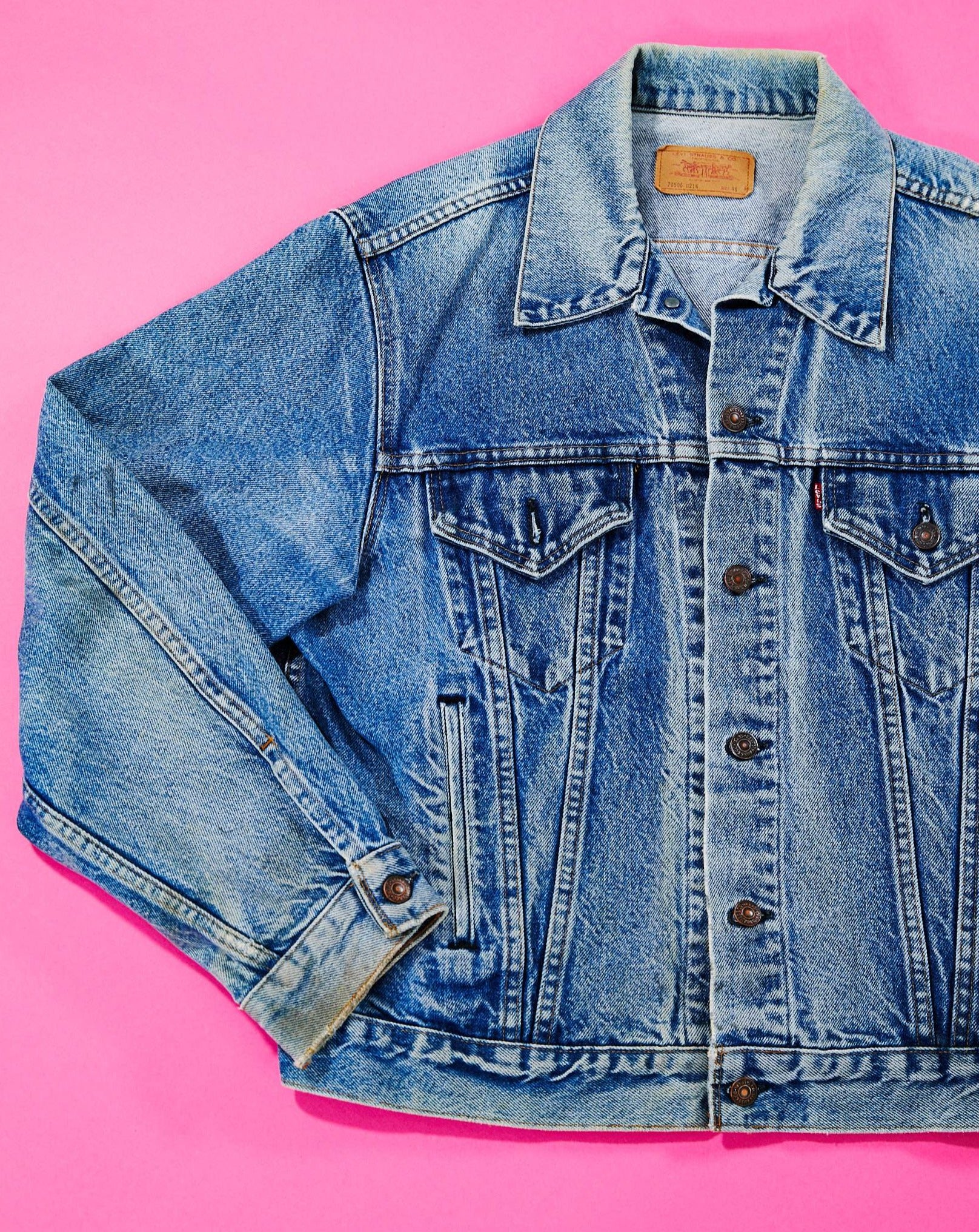 Vintage 80s Levi Strauss Co Trucker Denim Jacket 70506 Retro Candy World