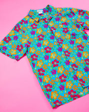Vintage 90s OTC Floral Hawaiian Short Sleeve Button Up