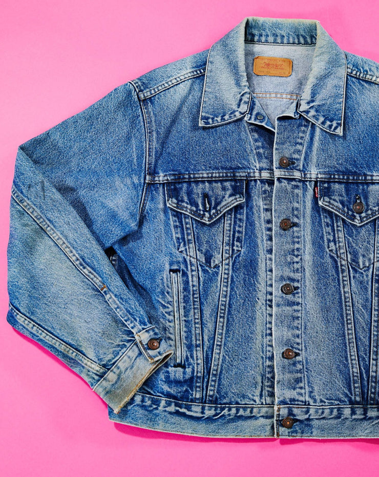 Vintage 80s Levi Strauss Co Trucker Denim Jacket 70506 Retro
