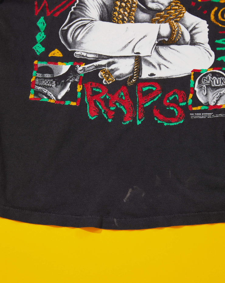 Vintage 1990 Yo Mo Raps Three Stooges T-shirt