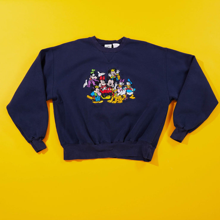 Vintage 90s The Disney Store Character Group Crewneck Sweater