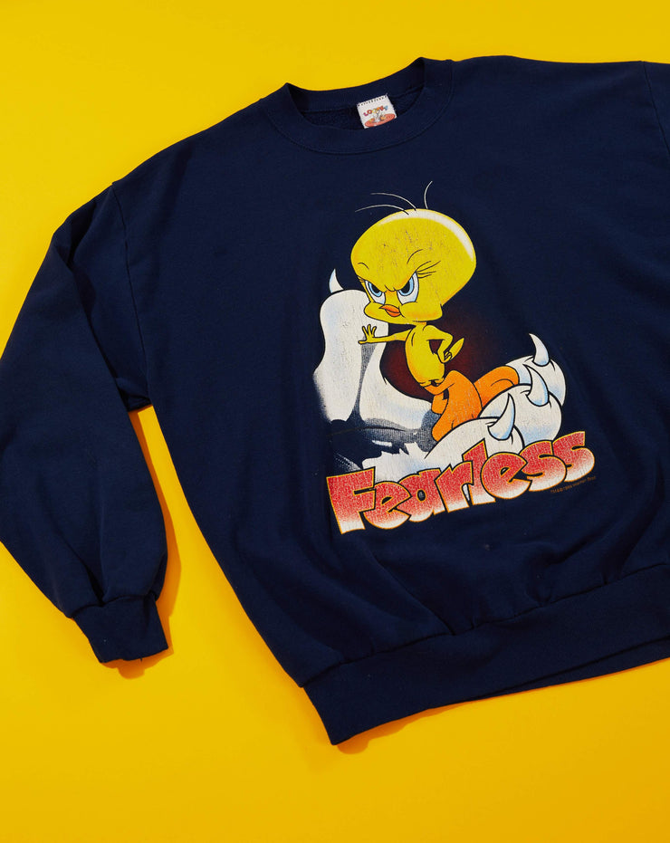 Vintage 1995 Tweety Bird & Sylvester Fearless Crewneck Sweater
