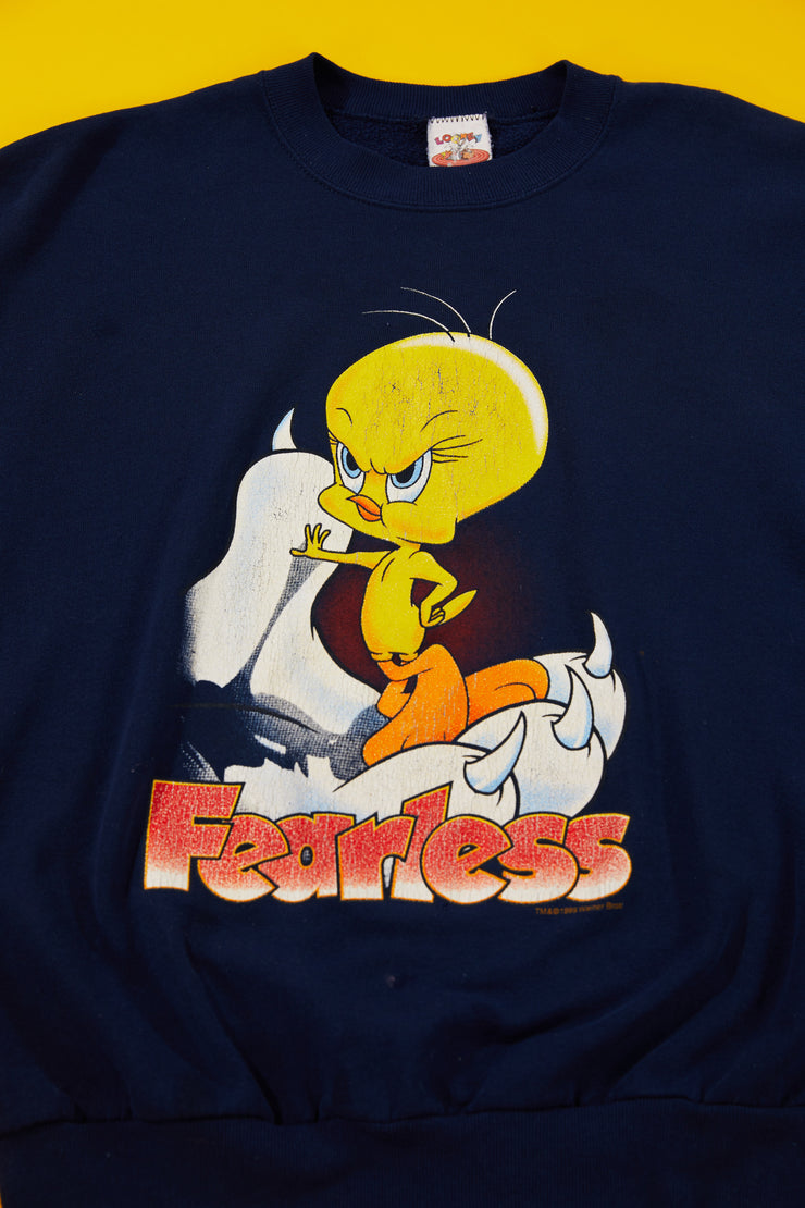 Vintage 1995 Tweety Bird & Sylvester Fearless Crewneck Sweater