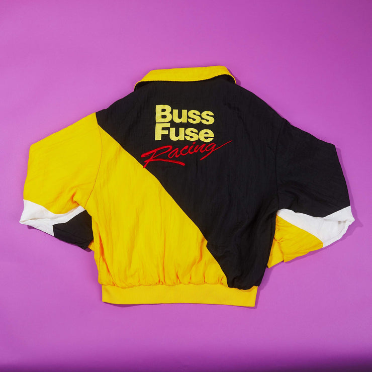 Vintage 90s Buss Fuse Racing Windbreaker Jacket