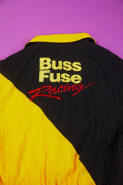 Vintage 90s Buss Fuse Racing Windbreaker Jacket