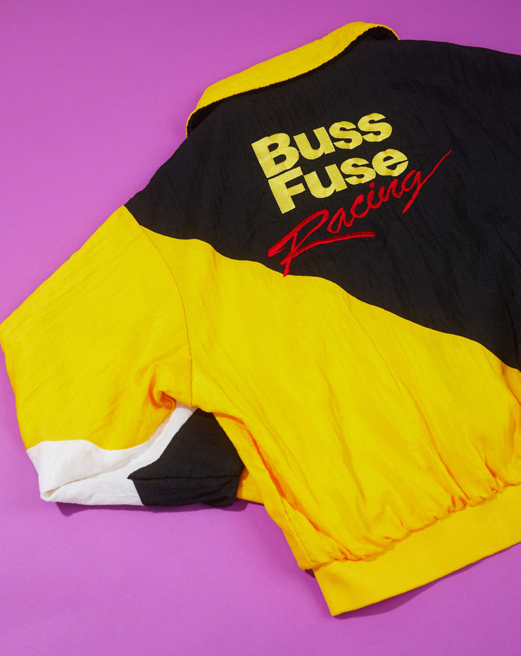 Vintage 90s Buss Fuse Racing Windbreaker Jacket