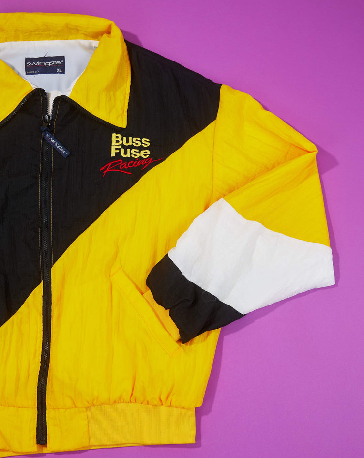 Vintage 90s Buss Fuse Racing Windbreaker Jacket