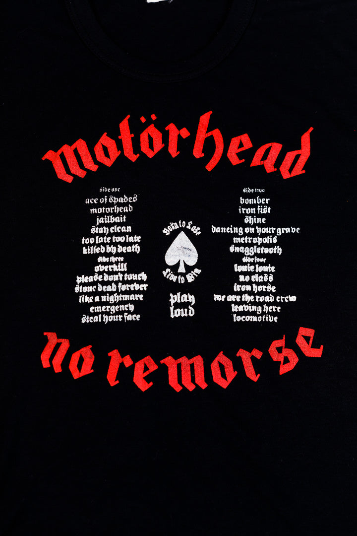 rare Vintage 1984 Motorhead No Remorse T-shirt retro candy vintage