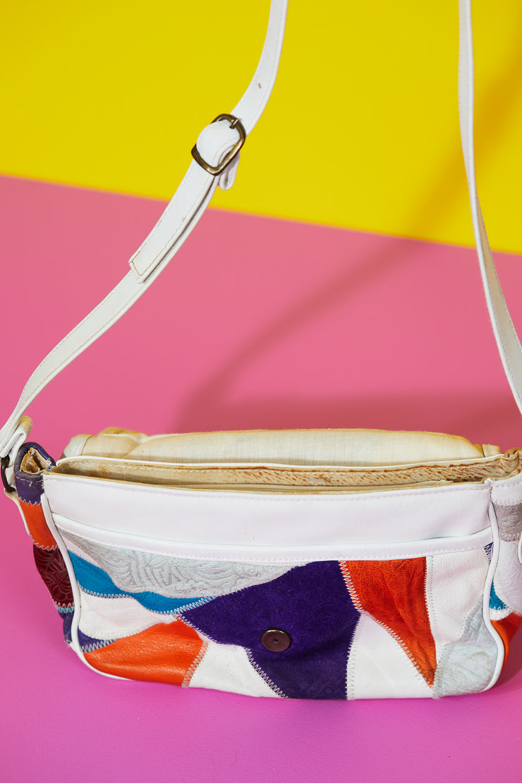 Vintage 80s Retro Color Block Purse