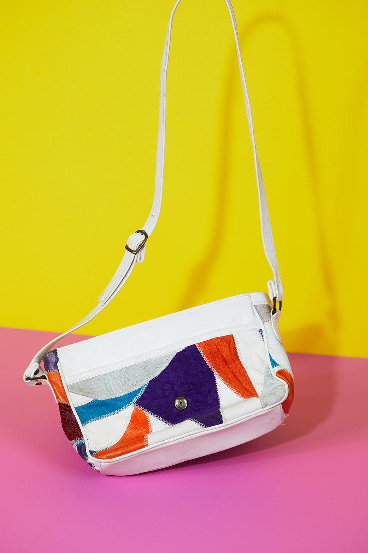 Vintage 80s Retro Color Block Purse