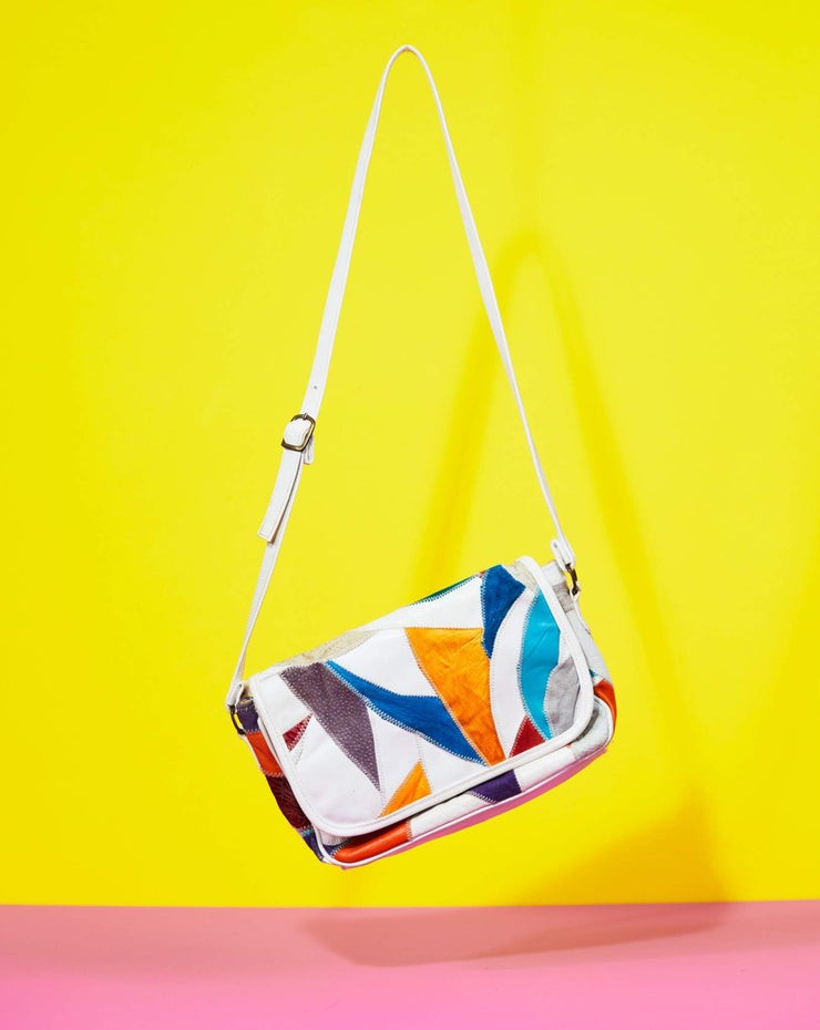 Vintage 80s Retro Color Block Purse