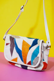 Vintage 80s Retro Color Block Purse