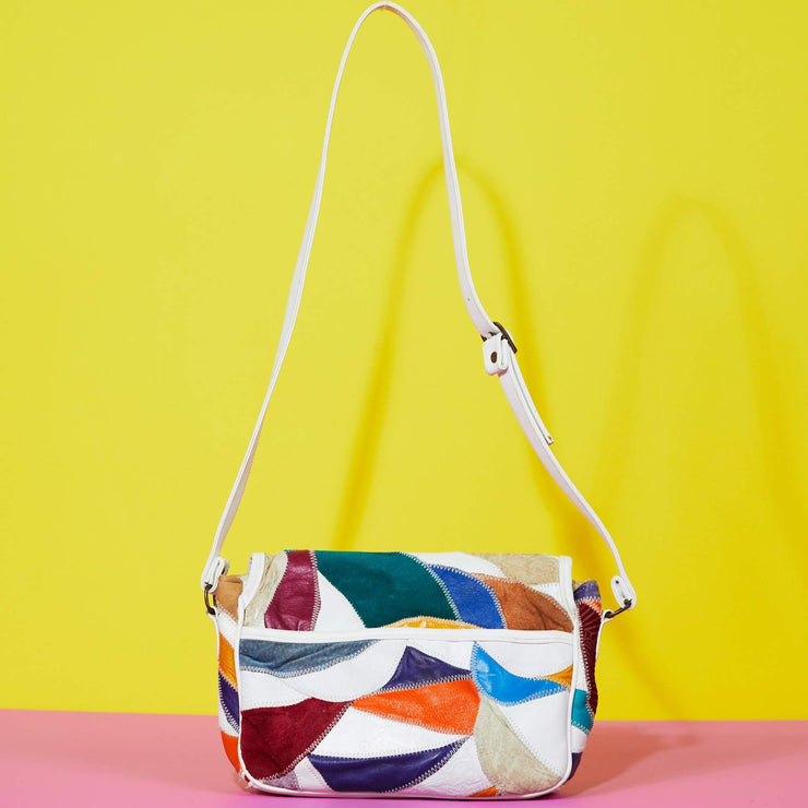 Vintage 80s Retro Color Block Purse