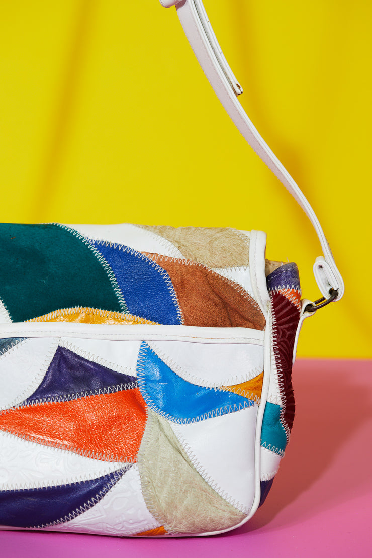 Vintage 80s Retro Color Block Purse