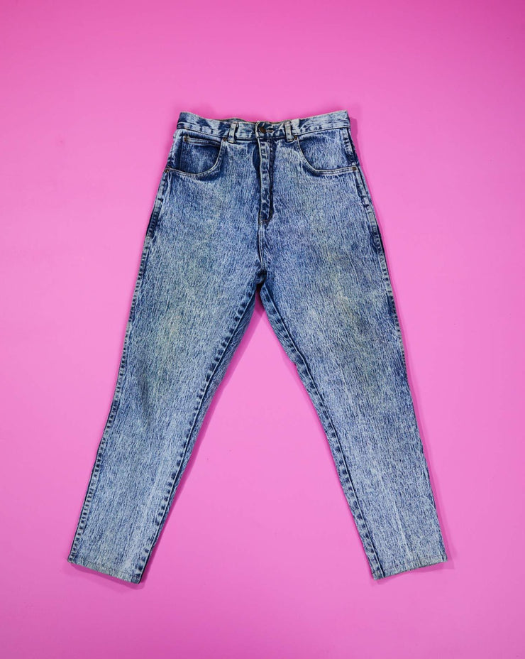 Vintage 90s Pure Jeans Wear Acid Washed High Waisted Jeans