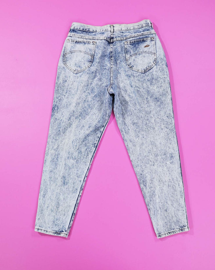 Vintage 80s Chic Acid Washed Jeans