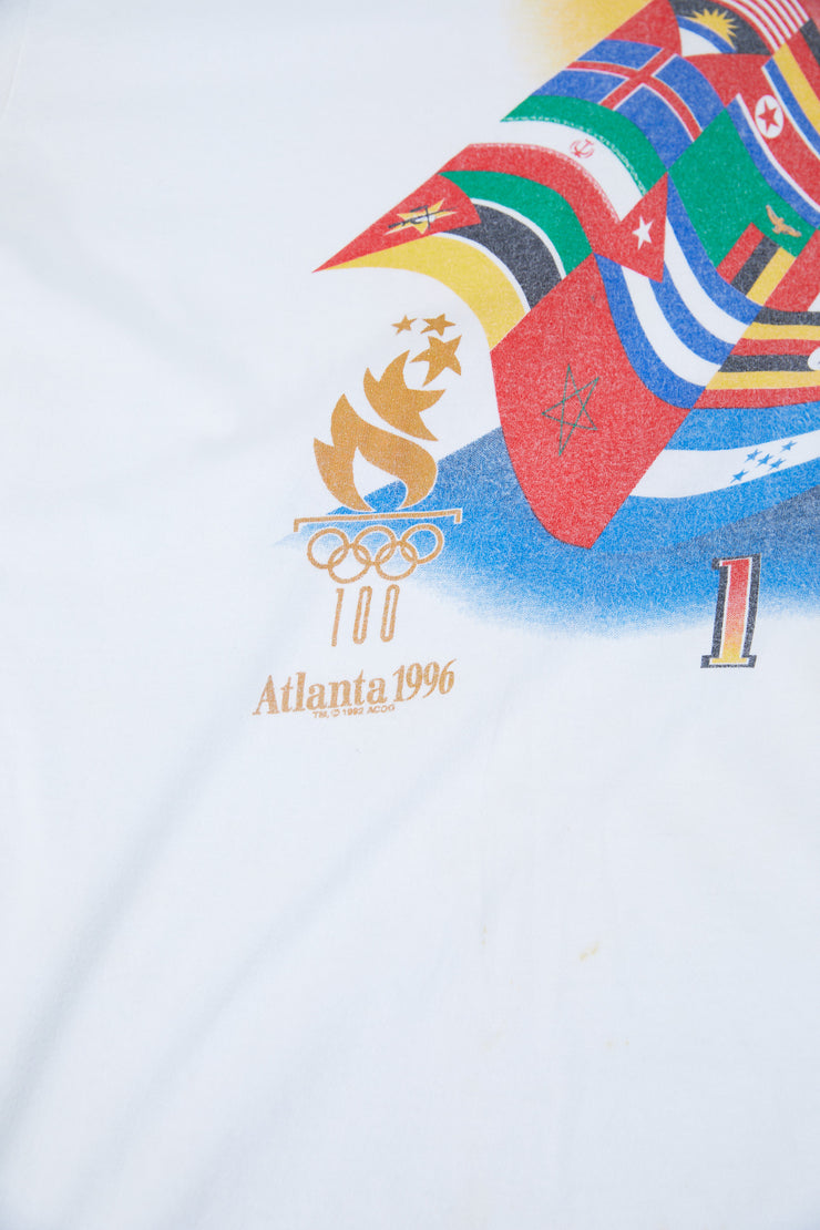 Vintage 1996 ATL Centennial Olympic Games The World Unites T-shirt