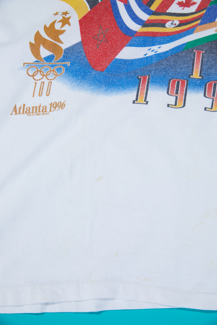 Vintage 1996 ATL Centennial Olympic Games The World Unites T-shirt