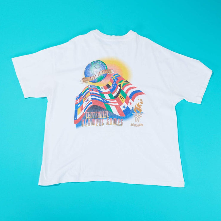 Vintage 1996 ATL Centennial Olympic Games The World Unites T-shirt