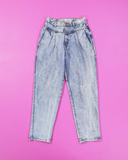 Vintage 80s Essentials Acid Washed High Waisted Jeans