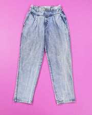 Vintage 80s Essentials Acid Washed High Waisted Jeans