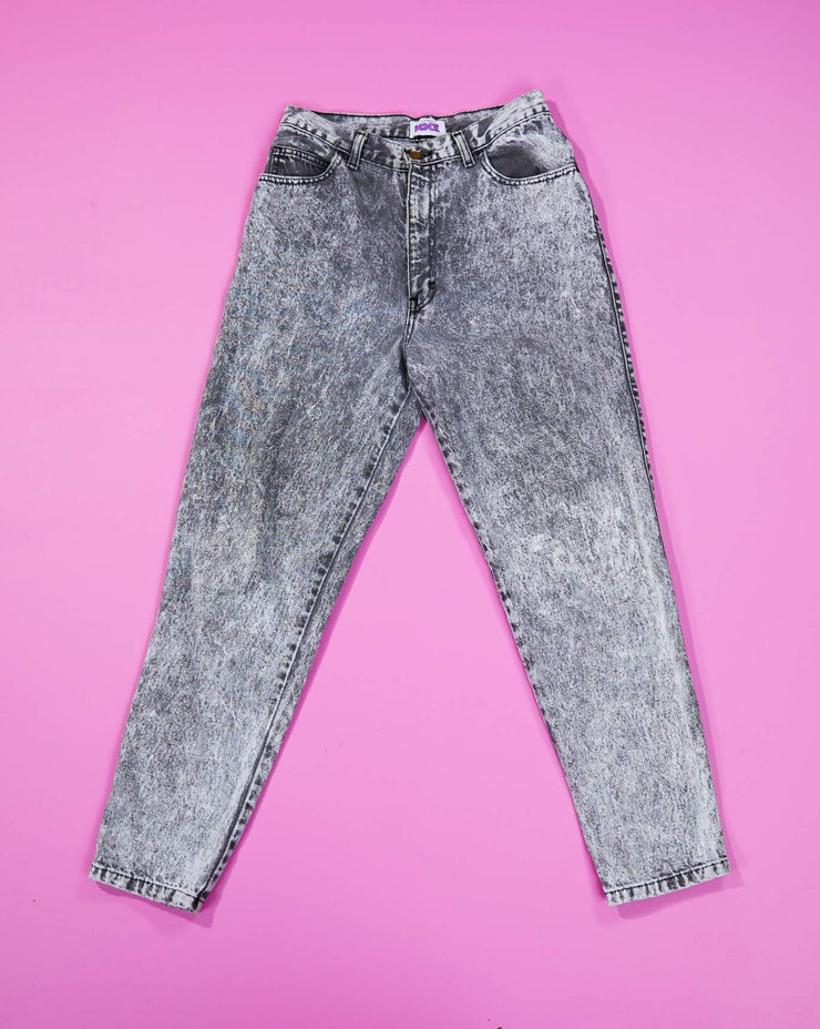 Very Rare Vintage 80s Siècle S.A Acid Wash Denim Jeans