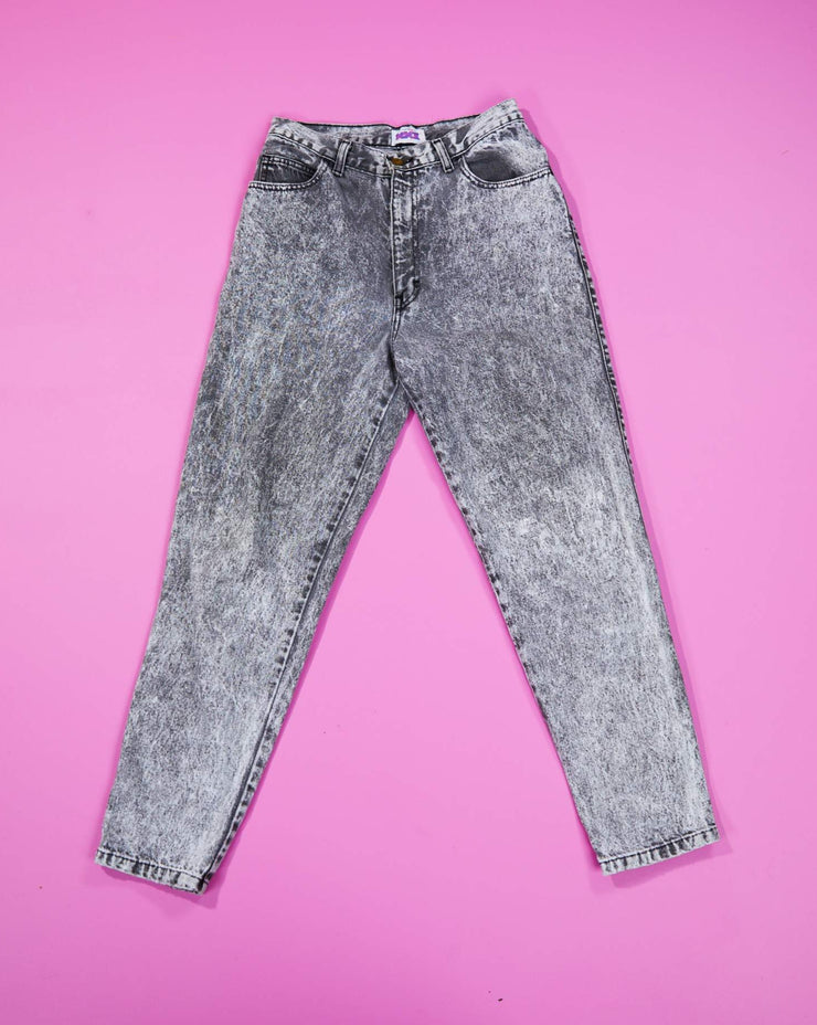 Very Rare Vintage 80s Siècle S.A Acid Wash Denim Jeans