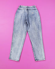 Vintage 80s Essentials Acid Washed High Waisted Jeans