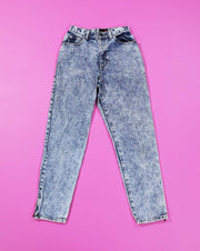 Vintage 80s Sasson Blue Acid Washed High Waisted Jeans